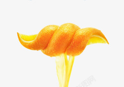 黄色橘子皮素材