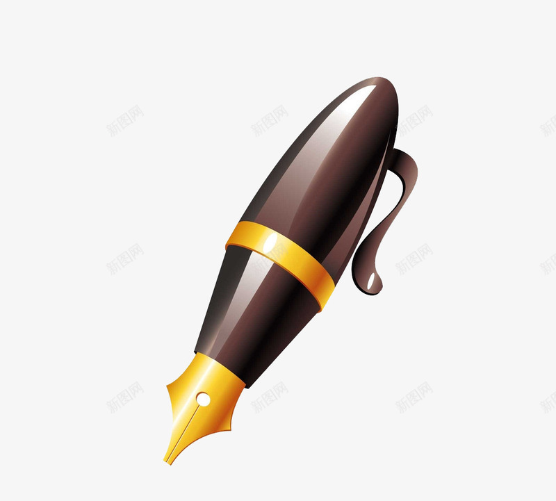 卡通钢笔png免抠素材_88icon https://88icon.com 画笔 画笔设计素材 美术 美术画笔 钢笔 黑色钢笔