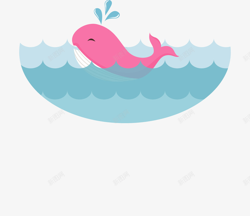 大海里的粉红鲸鱼矢量图ai免抠素材_88icon https://88icon.com 可爱鲸鱼 大海 大海鲸鱼 矢量png 粉红鲸鱼 鲸鱼 矢量图