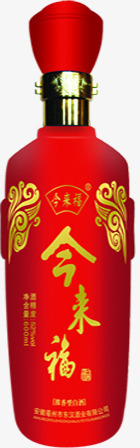 红色中国风酒瓶png免抠素材_88icon https://88icon.com 国风 红色 酒瓶