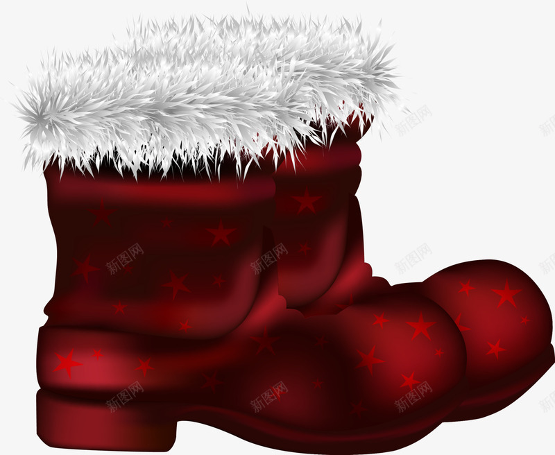 红色简约圣诞鞋子png免抠素材_88icon https://88icon.com 圣诞节 星星棉鞋 简约鞋子 红色鞋子 装饰图案 雪地靴