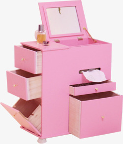粉红色甜美化妆桌素材