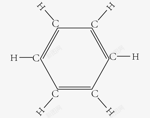 笨的分子结构式png免抠素材_88icon https://88icon.com 化学 教学 示意图 笨的分子结构式 高分子