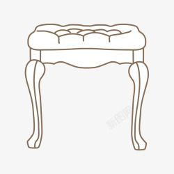 软座凳手绘凳子高清图片