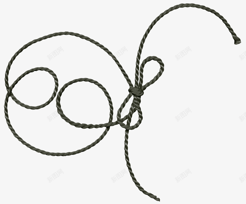 漂浮的绳子png免抠素材_88icon https://88icon.com 丝带 漂浮的丝带 绳子 绳结