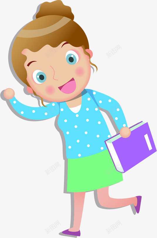创意海报书本卡通老师png免抠素材_88icon https://88icon.com 书本 创意 卡通 海报 老师