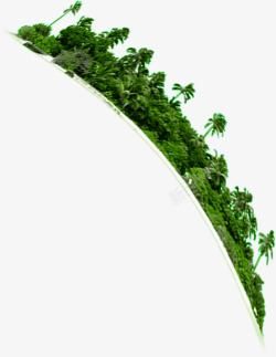 绿色热带椰树风光素材