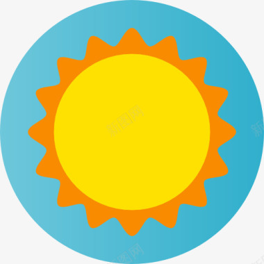 矢量夏天太阳图标图标