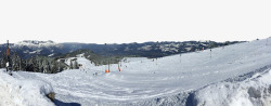 冬日滑雪场素材