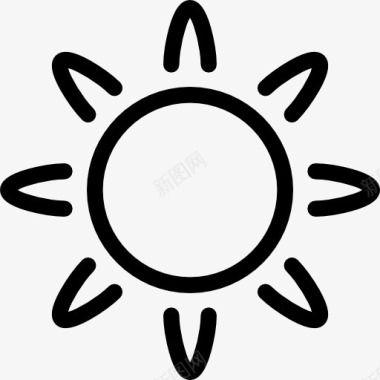 燃烧的太阳图标图标