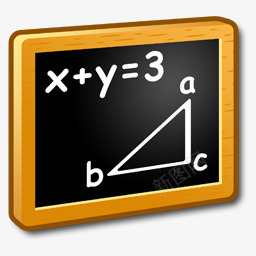 矢量数学算术数学教学图标图标