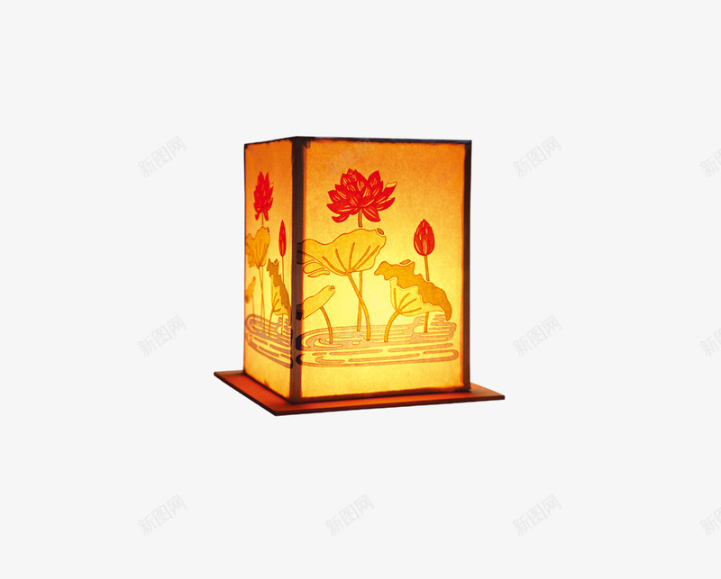 花灯png免抠素材_88icon https://88icon.com 中国风 手绘花灯 橘黄色花灯