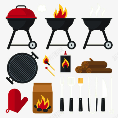 烧烤烧烤美食图标图标