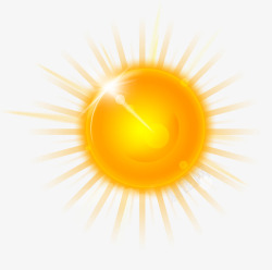 天气太阳元素素材