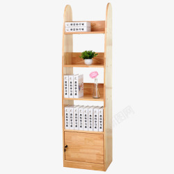 儿童置物架简易家具思科四层书柜书架柜子高清图片