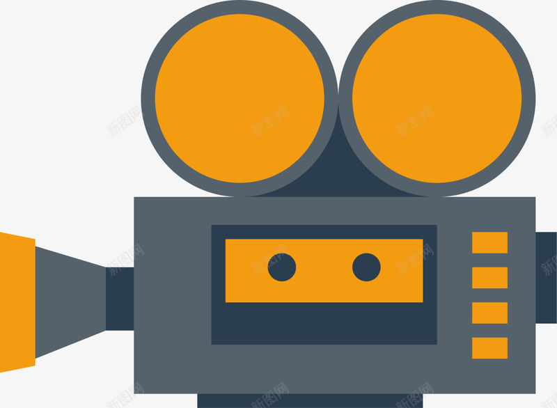 黑色扁平卡通放映机png免抠素材_88icon https://88icon.com 卡通放映机 影视 扁平放映机 放映 放映厅 电影播放 电影节 电影院