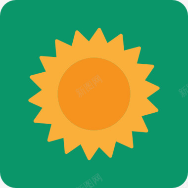太阳云朵背景太阳图标图标