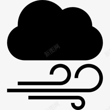 山楂中风云暗风线形状和天气界面symboll图标图标
