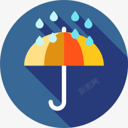坏天气雨图标高清图片