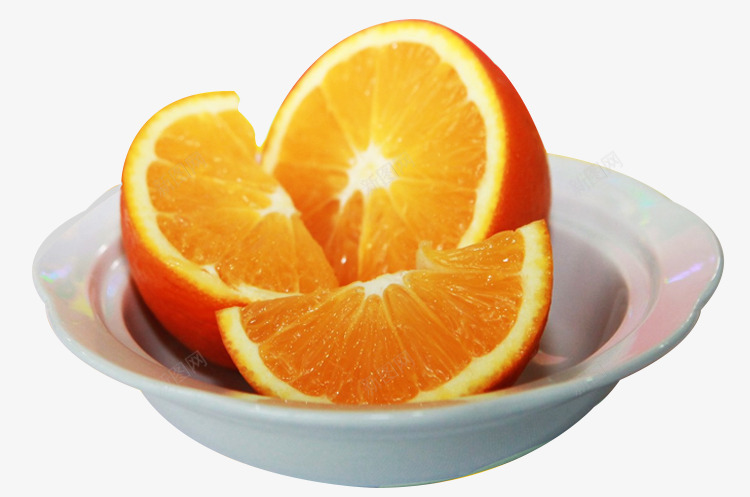 盘子里的橙子png免抠素材_88icon https://88icon.com 切开橙子 好吃的 橘子 橙子 黄色的