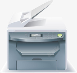 打印机复印机办公设备矢量图素材