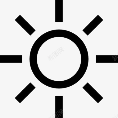 天气符号一天太阳天气符号图标图标