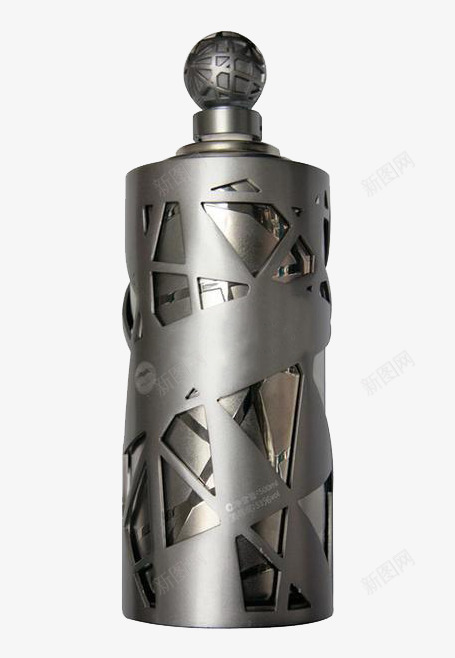 金属酒瓶png免抠素材_88icon https://88icon.com 外观设计 灰色 瓶子 酒类 金属