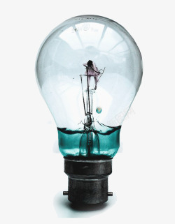 环保节能灯泡创意图素材
