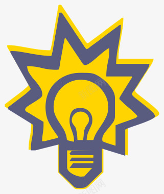灯泡能源发电图标图标