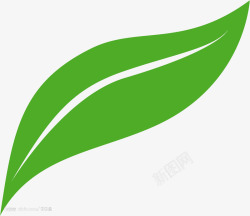 一片绿色的叶子素材
