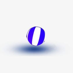 球形蓝色条横浮标装饰素材