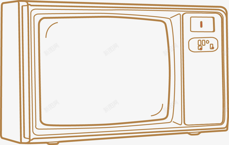 电视机矢量图ai免抠素材_88icon https://88icon.com 电视 电视机 老旧的电视 矢量图