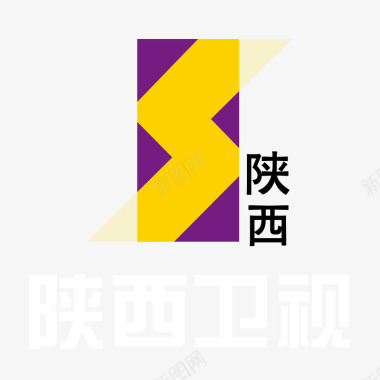 企业LOGO标志矢量彩色陕西卫视logo标志矢量图图标图标