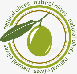 橄榄油瓶橄榄油环形标签图标高清图片