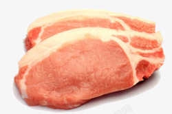 橘红色的一块鲜猪肉素材