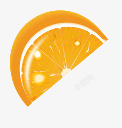 手绘黄色橘子水果素材