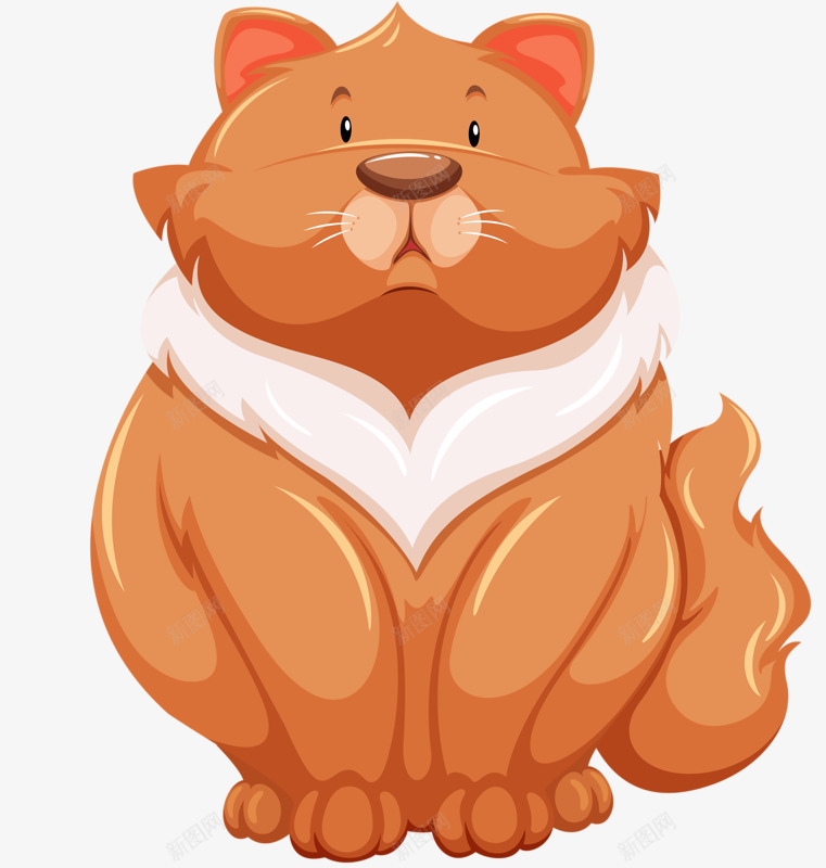 肥胖的大猫png免抠素材_88icon https://88icon.com 卡通 可爱 尾巴 猫咪