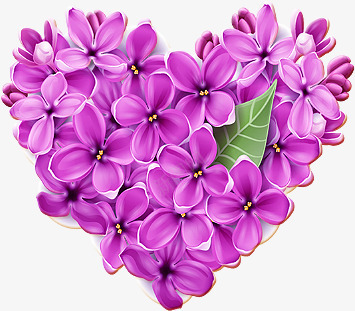 海报紫色爱心型花朵png免抠素材_88icon https://88icon.com 海报 爱心 紫色 花朵 设计