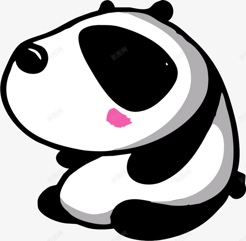卡通可爱熊猫png免抠素材_88icon https://88icon.com 可爱大熊猫 国家保护动物 大熊猫 熊猫