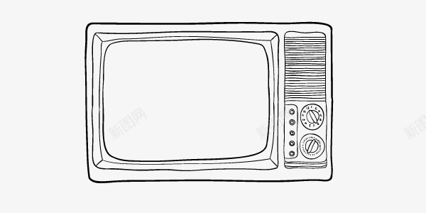 手绘卡通电视机装饰png免抠素材_88icon https://88icon.com 卡通 手绘 电视机 装饰