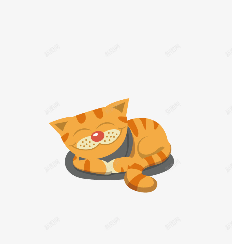 一只猫矢量图ai免抠素材_88icon https://88icon.com 动物 卡通 宠物 猫咪 矢量图