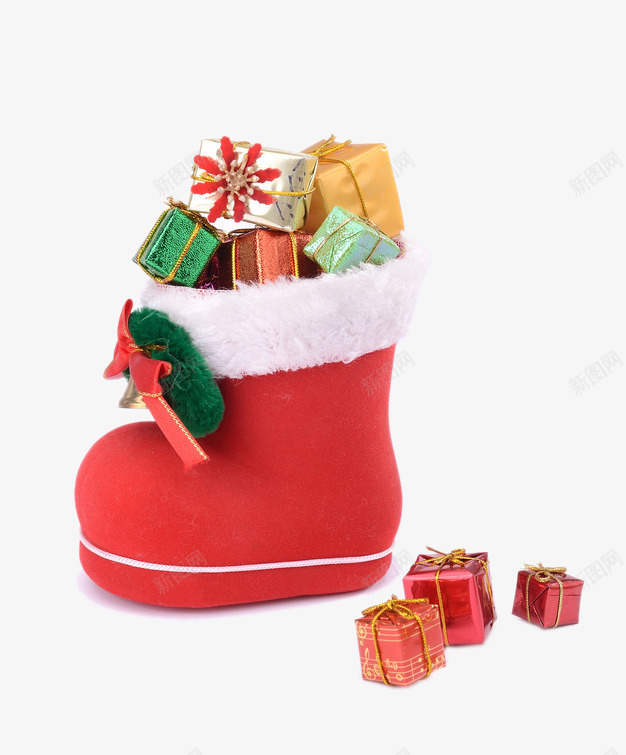 圣诞节雪地靴png免抠素材_88icon https://88icon.com 圣诞节礼物 圣诞节雪地靴 节日元素