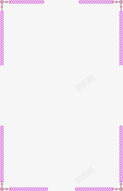 紫色清新线条边框纹理素材