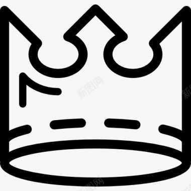 王冠冠型尖端图标图标