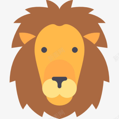动物园狮子图标图标