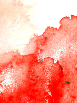 橘红国画渲染背景素材