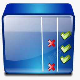 立体蓝色主机箱立体电脑桌面图标图标