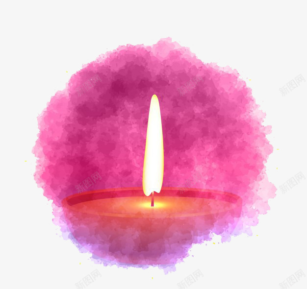 点燃的红色蜡烛png免抠素材_88icon https://88icon.com 晕染 燃烧 红色 蜡烛