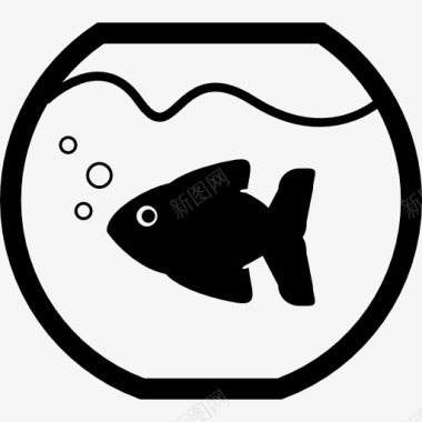 宠物粮食碗鱼缸图标图标