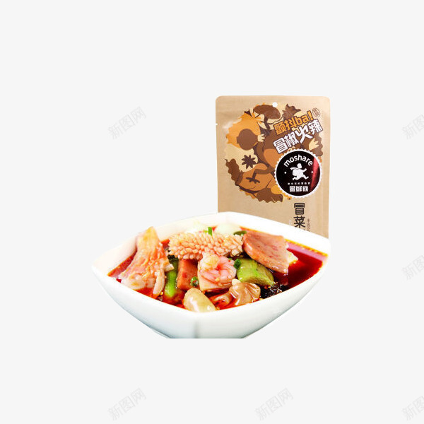 麻辣空间冒菜底料麻辣味调味料png免抠素材_88icon https://88icon.com 产品实物 冒菜 川菜 香锅干锅调料 麻辣火锅底料